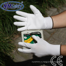 NMSAFETY 13 калибровочных вкладыш нейлона чистой электронной промышленности ПУ рабочие перчатки